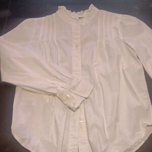 Ann Taylor White Button Down Shirt